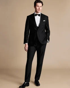 Cheap Charles Tyrwhitt Tuxedo Double Breasted Vest - Black