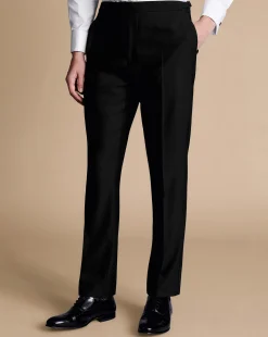 Online Charles Tyrwhitt Tuxedo Pants - Black
