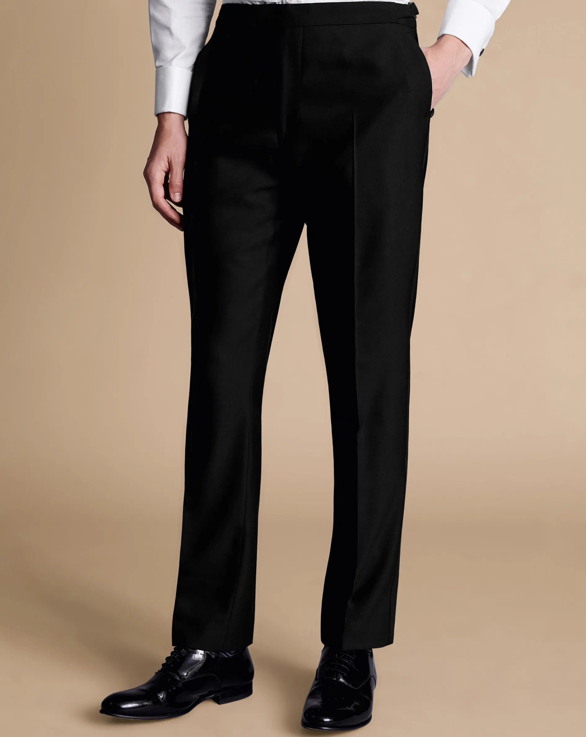 Online Charles Tyrwhitt Tuxedo Pants - Black