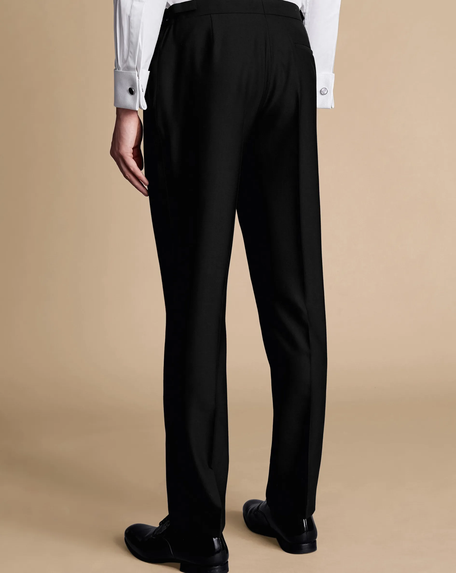 Online Charles Tyrwhitt Tuxedo Pants - Black