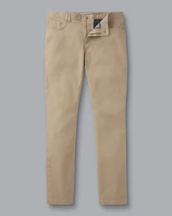 Flash Sale Charles Tyrwhitt Twill 5 Pocket Jeans - Oatmeal