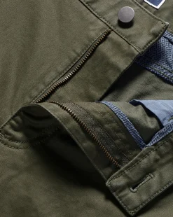 Discount Charles Tyrwhitt Twill 5 Pocket Jeans - Green Olive
