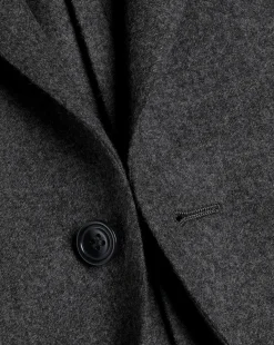 Online Charles Tyrwhitt Twill Wool Jacket - Grey Charcoal