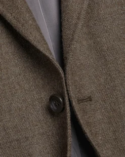 Hot Charles Tyrwhitt Twill Wool Jacket - Mocha