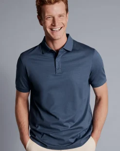 Best Charles Tyrwhitt Tyrwhitt Cool Polo - Heather Blue