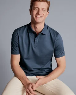 Best Charles Tyrwhitt Tyrwhitt Cool Polo - Heather Blue