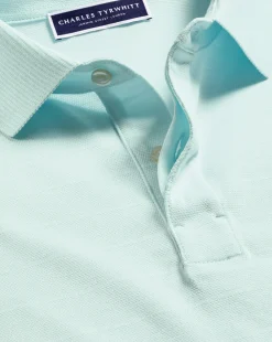 Outlet Charles Tyrwhitt Tyrwhitt Cool Polo - Pale Teal Green