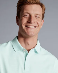 Outlet Charles Tyrwhitt Tyrwhitt Cool Polo - Pale Teal Green