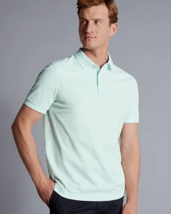 Outlet Charles Tyrwhitt Tyrwhitt Cool Polo - Pale Teal Green