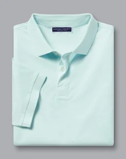 Outlet Charles Tyrwhitt Tyrwhitt Cool Polo - Pale Teal Green