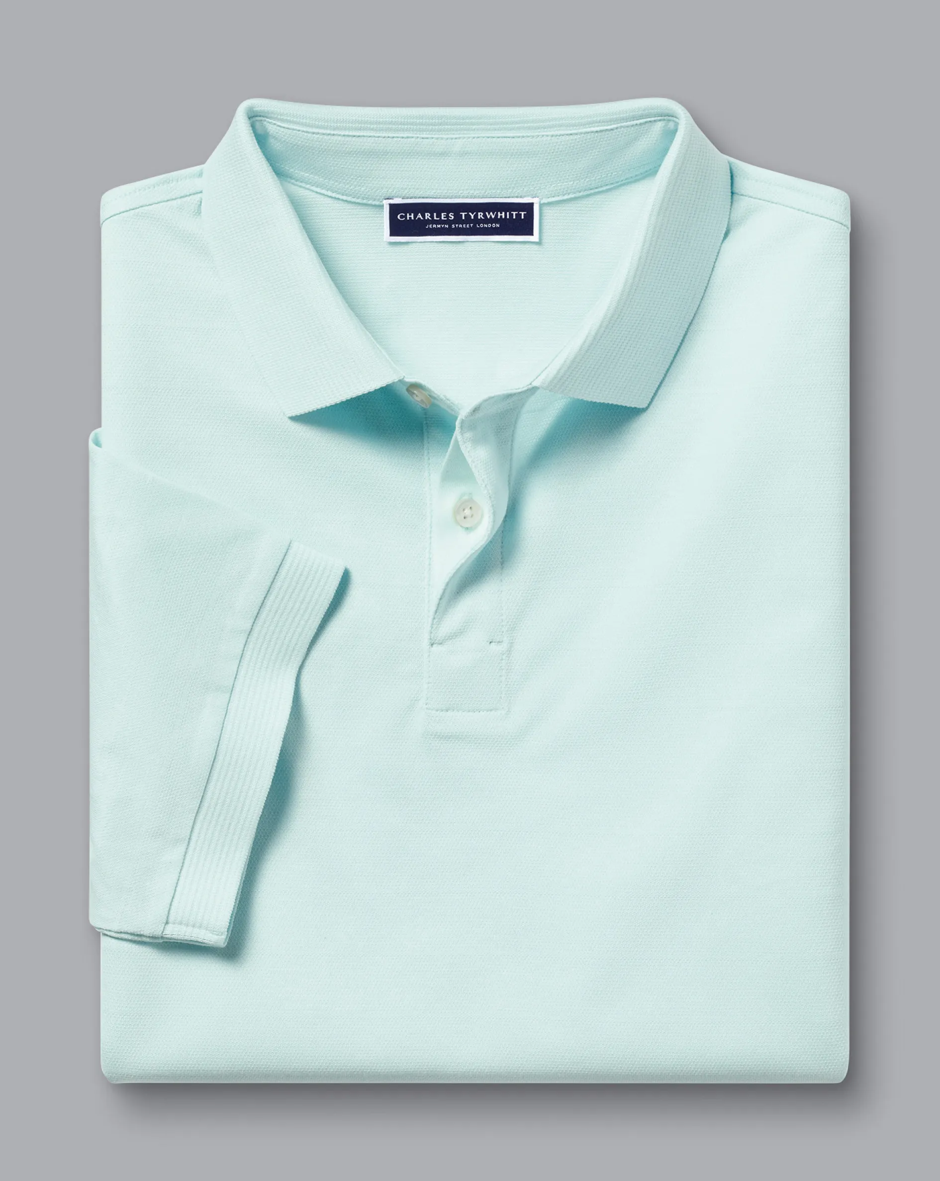 Outlet Charles Tyrwhitt Tyrwhitt Cool Polo - Pale Teal Green