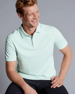 Outlet Charles Tyrwhitt Tyrwhitt Cool Polo - Pale Teal Green