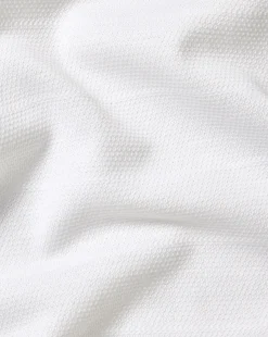 Shop Charles Tyrwhitt Tyrwhitt Cool Quarter Zip Polo - White