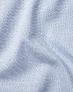 Cheap Charles Tyrwhitt Tyrwhitt Cool Quarter Zip Polo - Light Blue