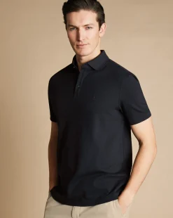 Hot Charles Tyrwhitt Tyrwhitt Pique Polo - Black