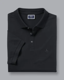 Hot Charles Tyrwhitt Tyrwhitt Pique Polo - Black