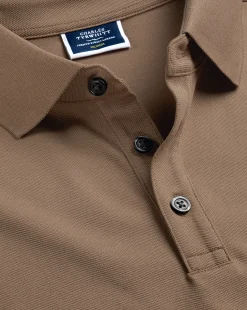 Sale Charles Tyrwhitt Tyrwhitt Pique Polo - Camel