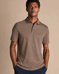 Sale Charles Tyrwhitt Tyrwhitt Pique Polo - Camel