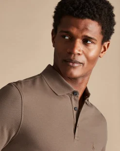 Sale Charles Tyrwhitt Tyrwhitt Pique Polo - Camel