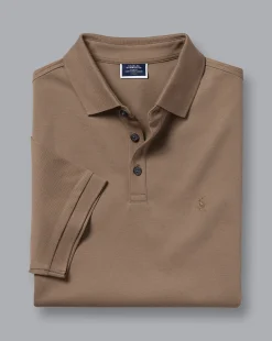 Sale Charles Tyrwhitt Tyrwhitt Pique Polo - Camel