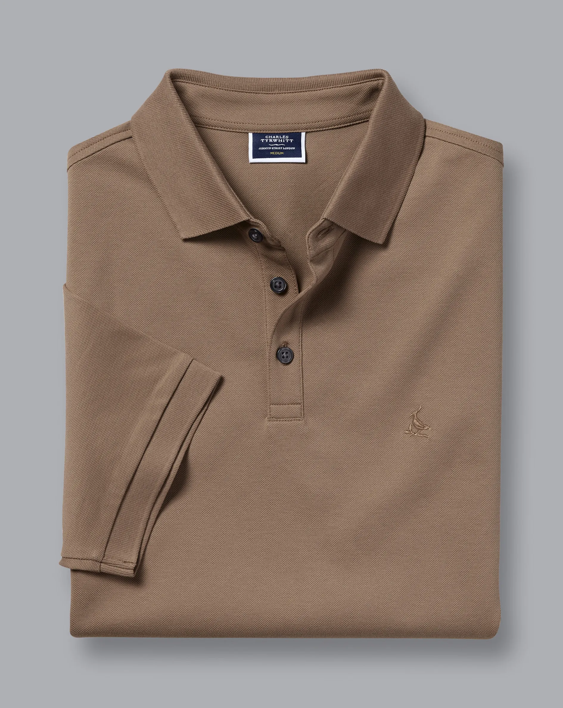 Sale Charles Tyrwhitt Tyrwhitt Pique Polo - Camel