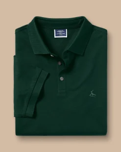 Cheap Charles Tyrwhitt Tyrwhitt Pique Polo - Dark Green