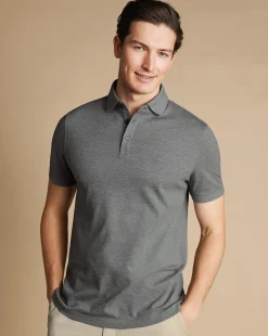 New Charles Tyrwhitt Tyrwhitt Pique Polo - Grey