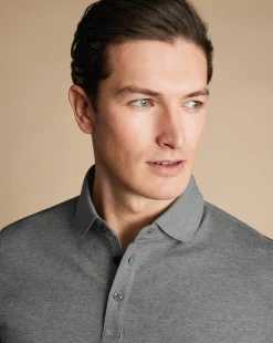 New Charles Tyrwhitt Tyrwhitt Pique Polo - Grey