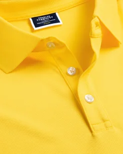 Discount Charles Tyrwhitt Tyrwhitt Pique Polo - Lemon Lemon Yellow