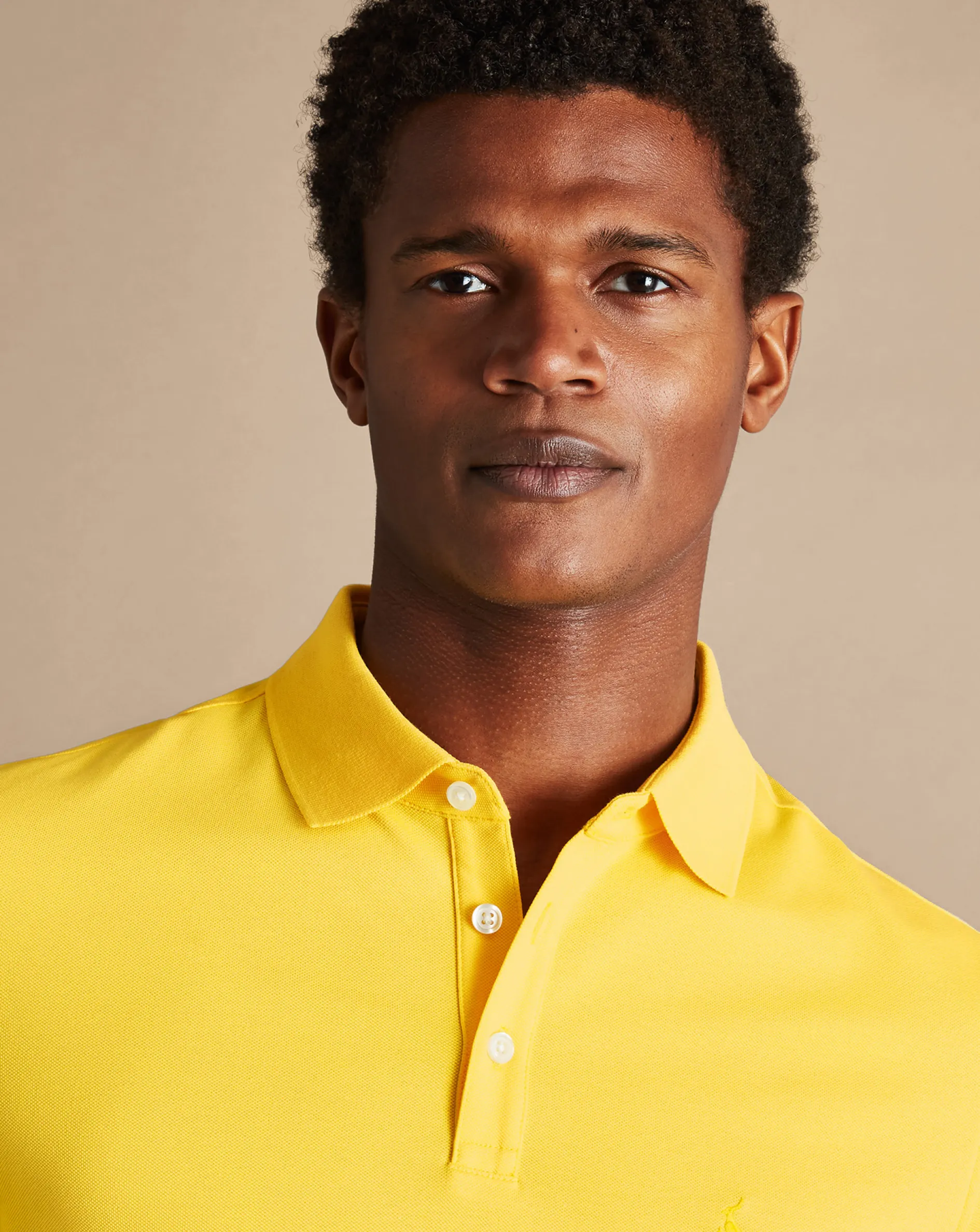 Discount Charles Tyrwhitt Tyrwhitt Pique Polo - Lemon Lemon Yellow