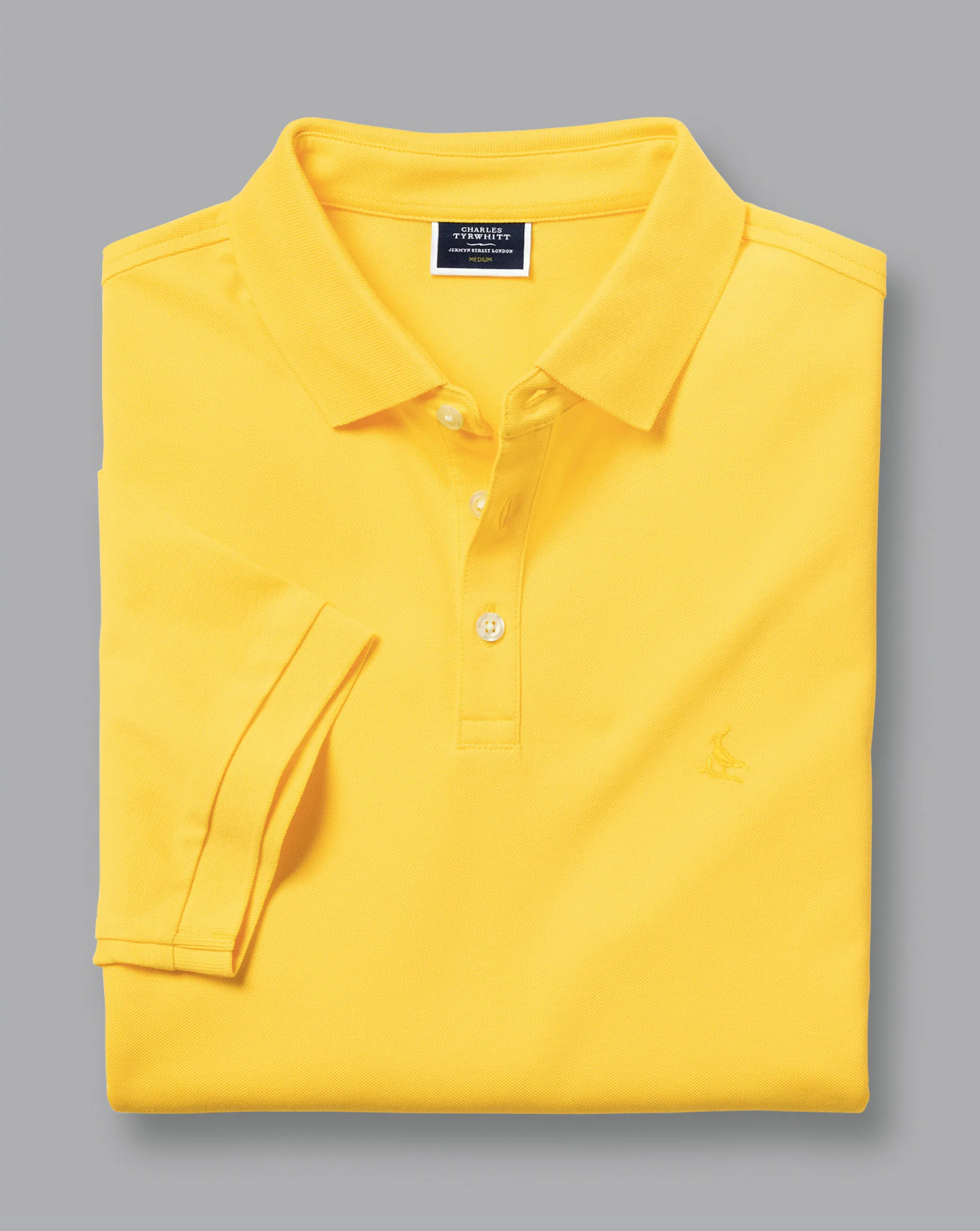 Discount Charles Tyrwhitt Tyrwhitt Pique Polo - Lemon Lemon Yellow