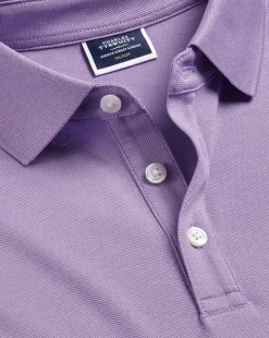Online Charles Tyrwhitt Tyrwhitt Pique Polo - Purple Lilac