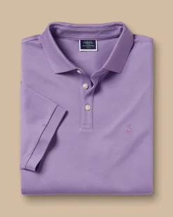 Online Charles Tyrwhitt Tyrwhitt Pique Polo - Purple Lilac