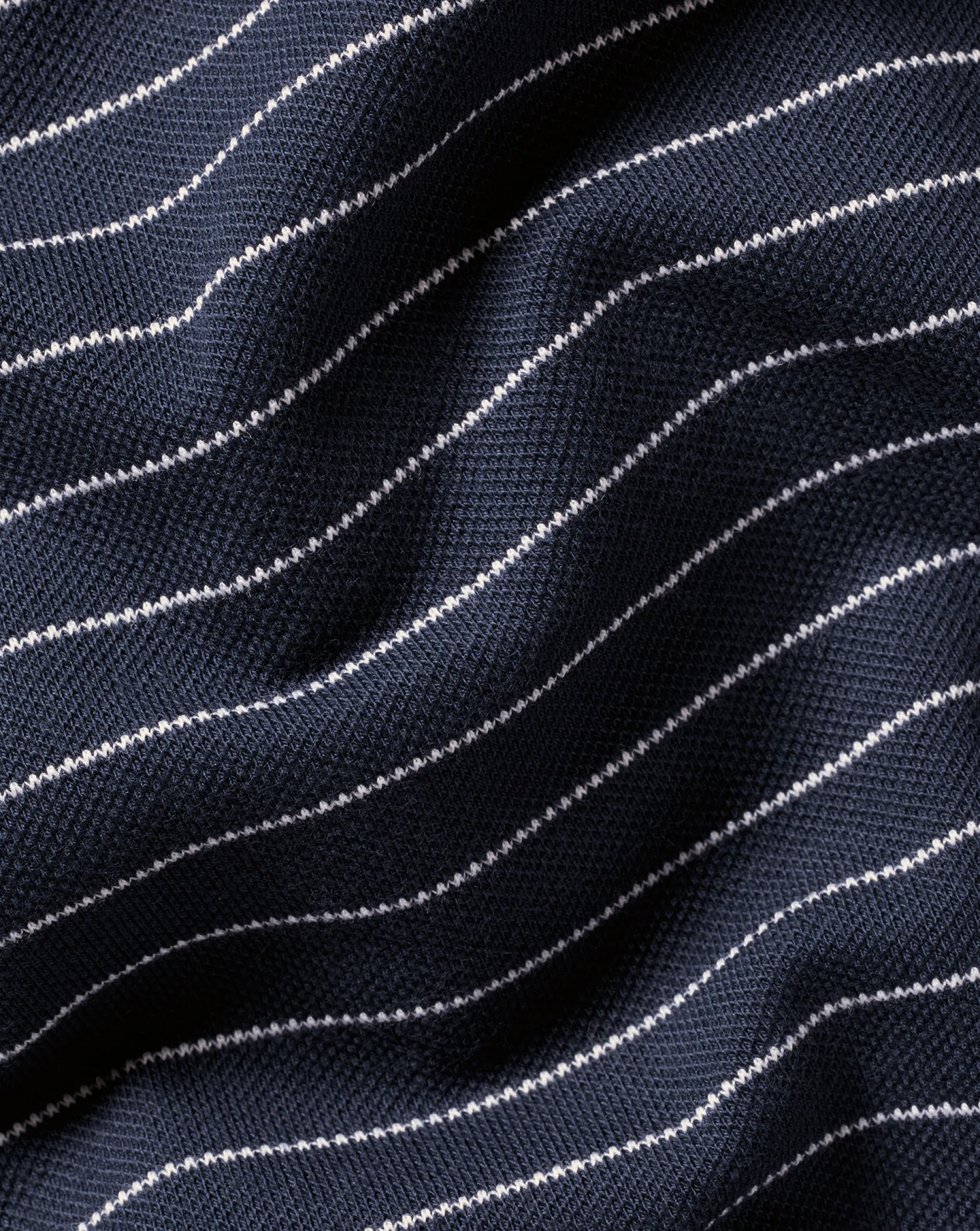 New Charles Tyrwhitt Tyrwhitt Pique Polo - Navy & White Navy and White