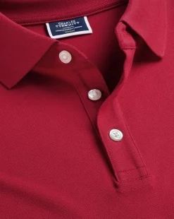 Discount Charles Tyrwhitt Tyrwhitt Pique Polo - Red