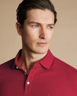Discount Charles Tyrwhitt Tyrwhitt Pique Polo - Red
