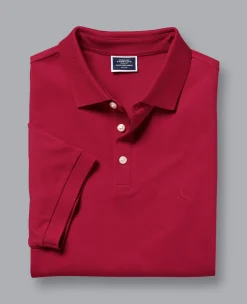 Discount Charles Tyrwhitt Tyrwhitt Pique Polo - Red