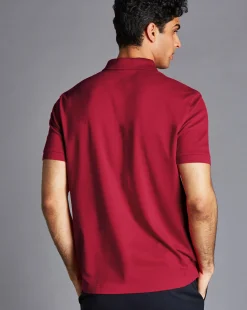 Discount Charles Tyrwhitt Tyrwhitt Pique Polo - Red