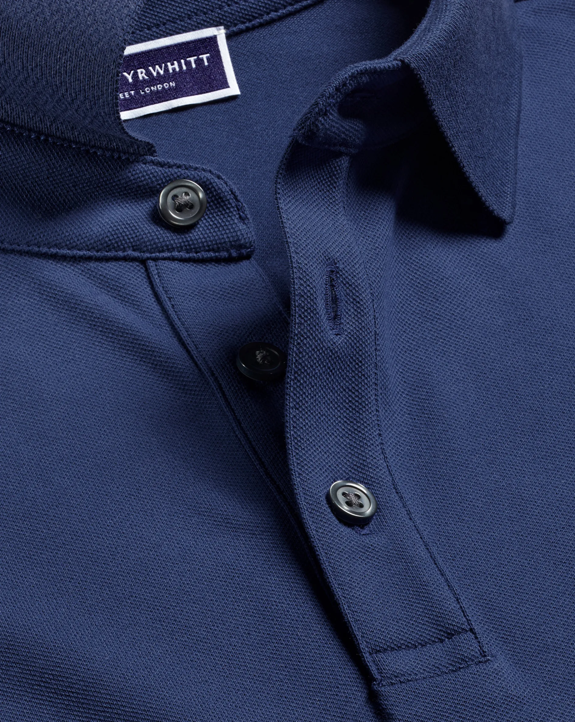 Shop Charles Tyrwhitt Tyrwhitt Pique Polo - Blue Royal
