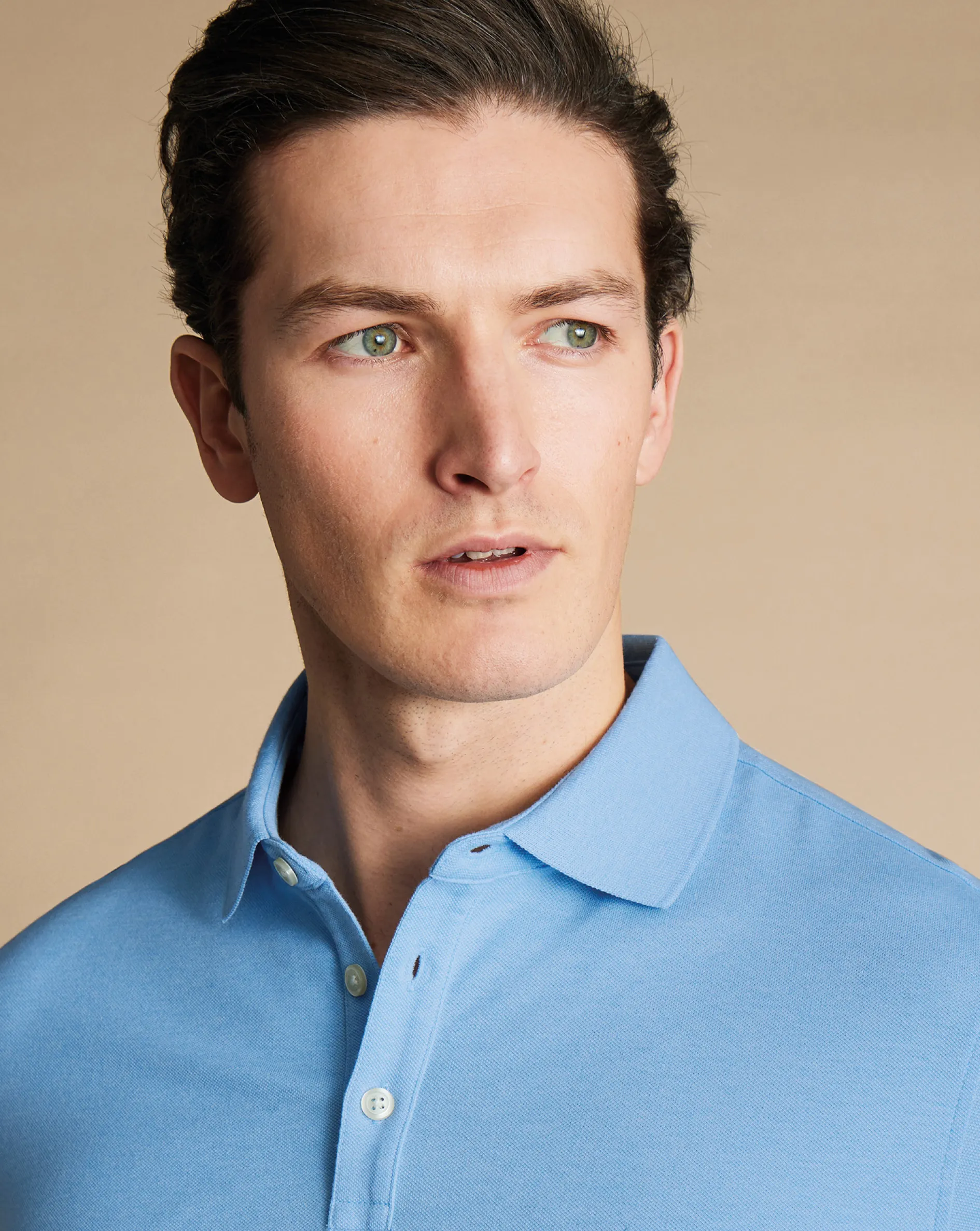 Best Sale Charles Tyrwhitt Tyrwhitt Pique Polo - Sky Blue Sky and Blue