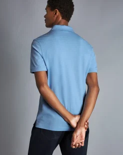 Best Sale Charles Tyrwhitt Tyrwhitt Pique Polo - Sky Blue Sky and Blue