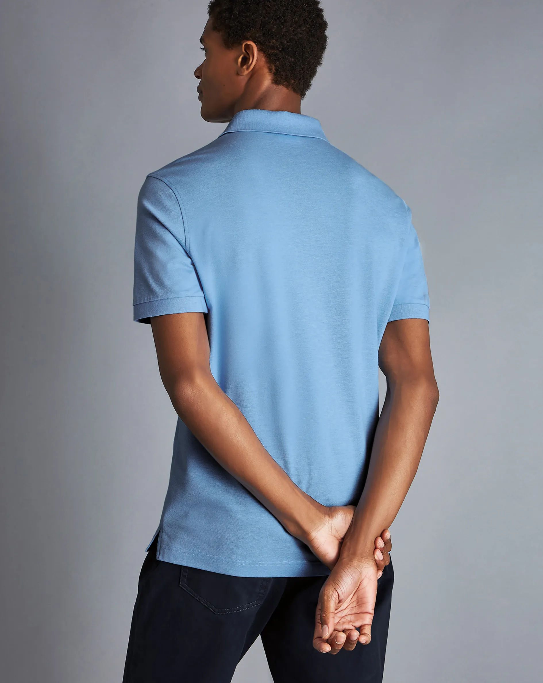 Best Sale Charles Tyrwhitt Tyrwhitt Pique Polo - Sky Blue Sky and Blue