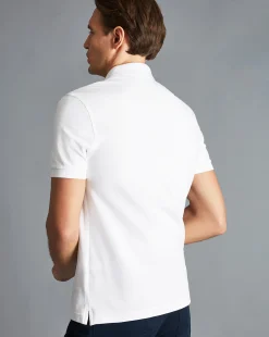 Clearance Charles Tyrwhitt Tyrwhitt Pique Polo - White