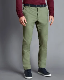 Hot Charles Tyrwhitt Ultimate Non-Iron Chinos - Light Green