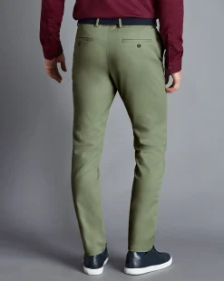 Hot Charles Tyrwhitt Ultimate Non-Iron Chinos - Light Green
