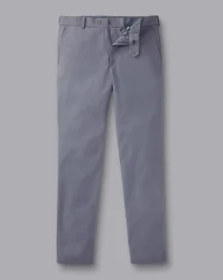 Shop Charles Tyrwhitt Ultimate Non-Iron Chinos - Heather Blue