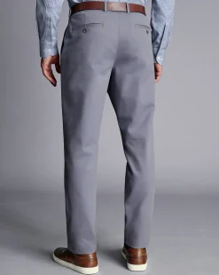 Shop Charles Tyrwhitt Ultimate Non-Iron Chinos - Heather Blue
