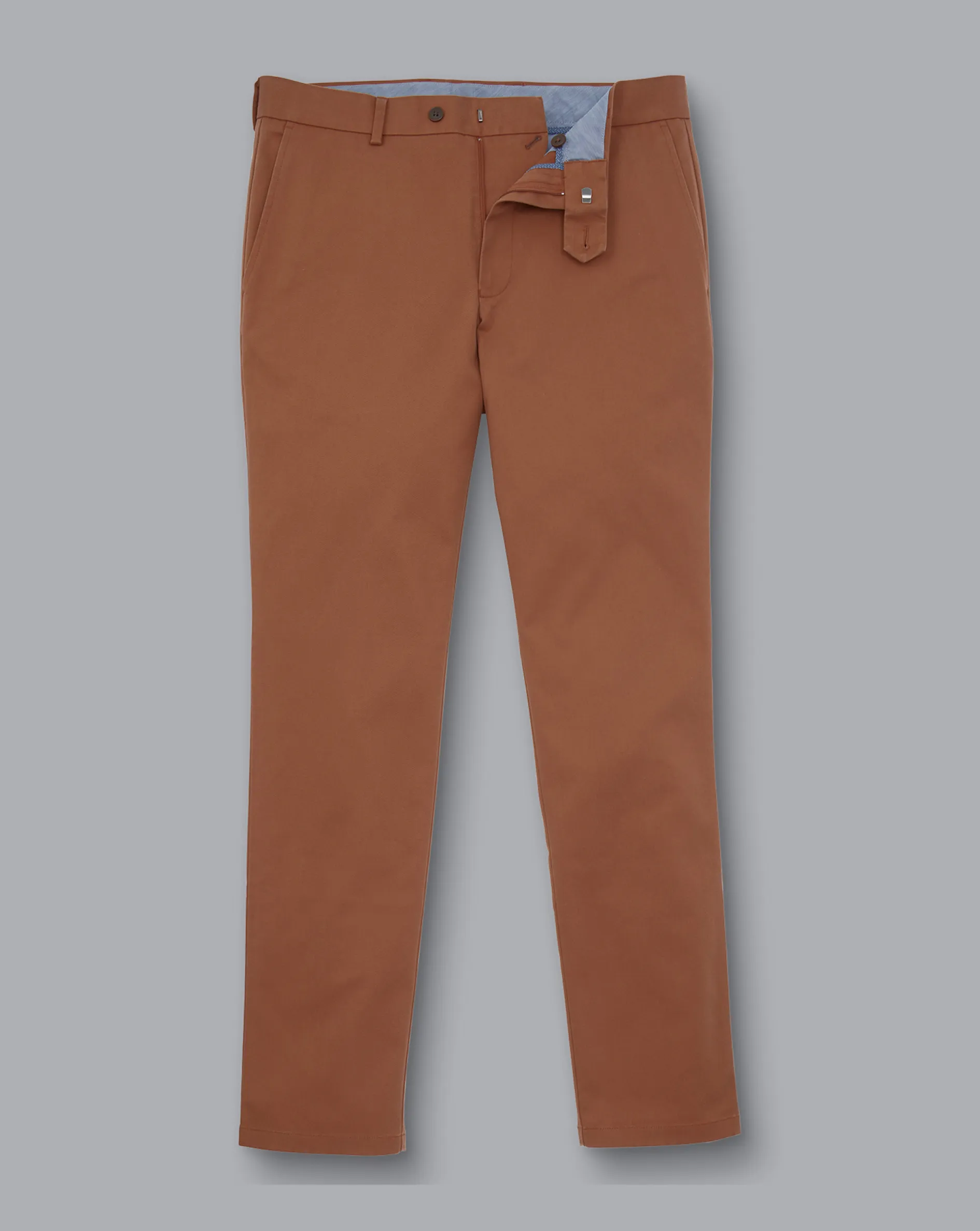 Cheap Charles Tyrwhitt Ultimate Non-Iron Chinos - Toffee