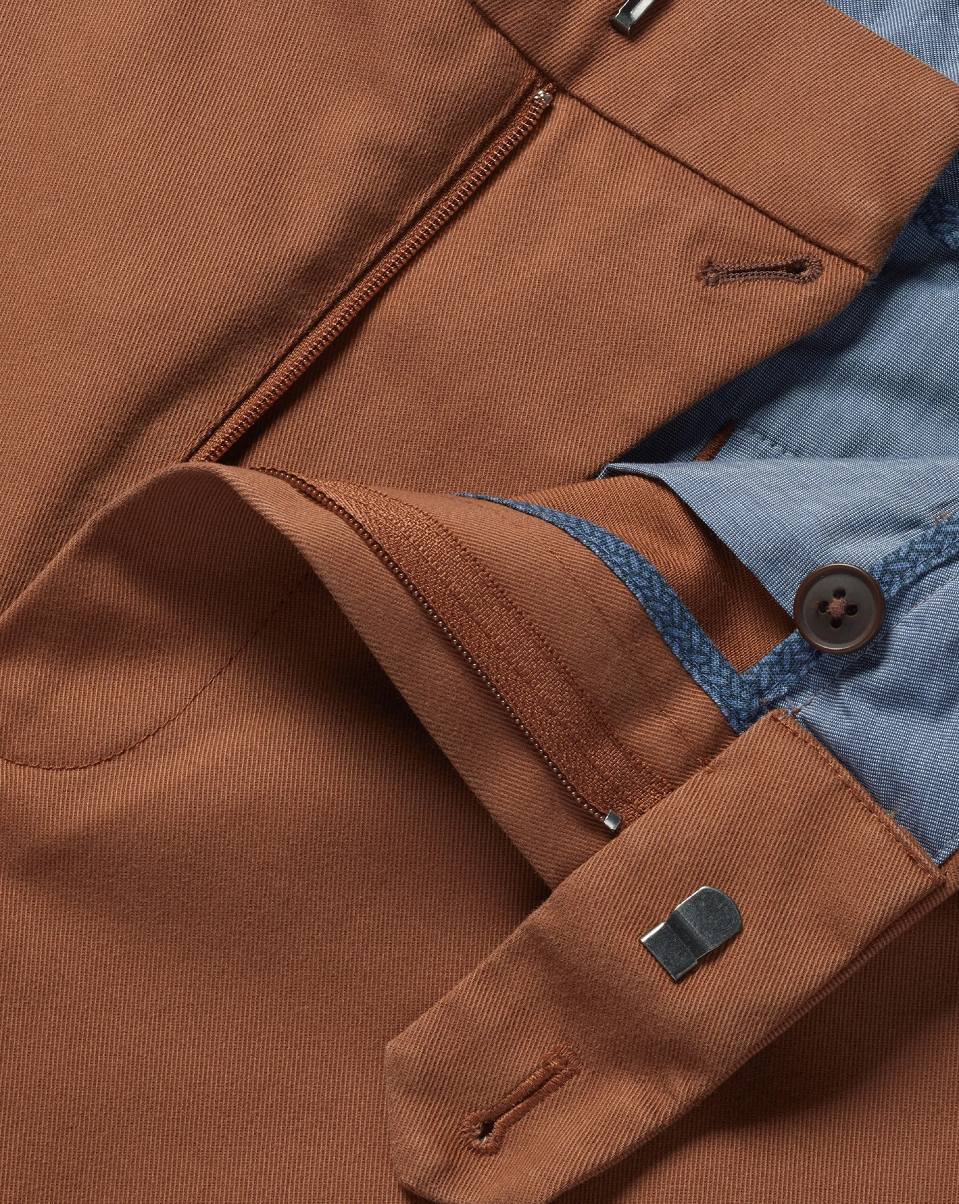 Cheap Charles Tyrwhitt Ultimate Non-Iron Chinos - Toffee