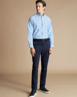 Discount Charles Tyrwhitt Ultimate Non-Iron Chinos - French Navy French Blue